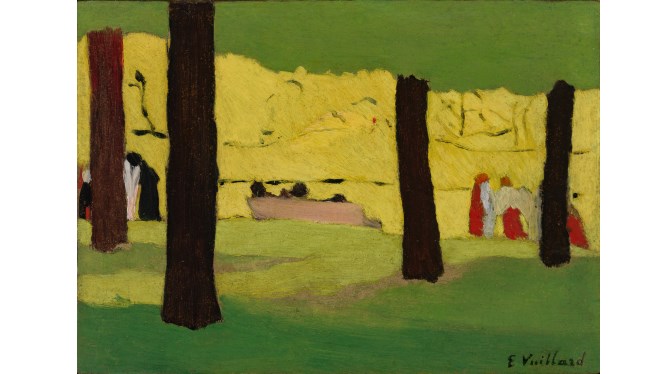 Édouard Vuillard. Le Banc rose, 1890. Col·lecció particular